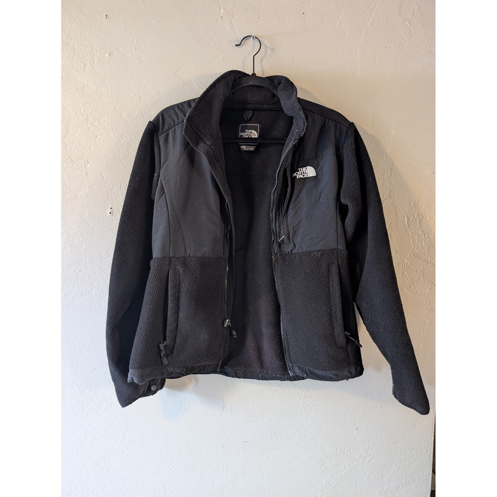 Vintage NorthFace Womens Black Polartec Denali Fleece full zip Black sz M
